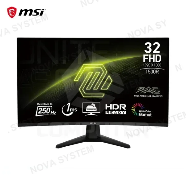 MSI MONITOR GAMER MSI 23.6" OPTIX ( MAG240CR ) CURVO | FHD - 1MS | HDMI - DP