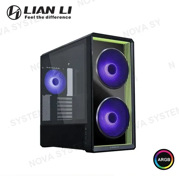 Lian Li CASE LIAN LI LANCOOL II MESH BLACK ARGB, 2 VIDRIO TEMPLADO