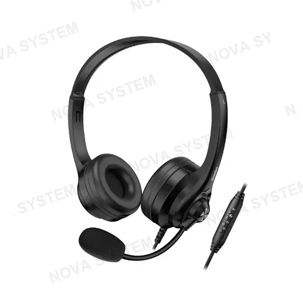 Genius AUDIFONOS C/MICROFONO GENIUS HS-220U ( 31710020400 ) BLACK USB