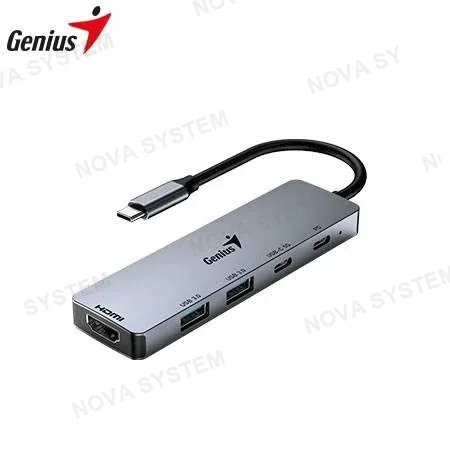 Genius HUB GENIUS UH-500 TYPE-C ( 31240003400 ) USB 3.0 | GREY