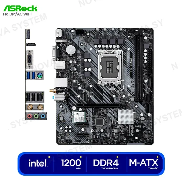 Asrock MOTHERBOARD ASROCK H610M AC ( 90-MXBHH0-A0UAYZ ) DDR4 | LGA1700
