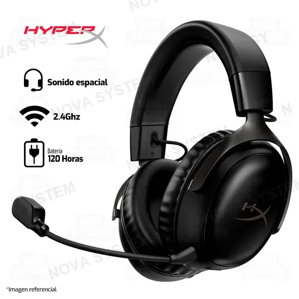 Hyperx AUDIFONOS HYPERX CLOUD III SIGNATURE COMFORT ( N53168-001 ) NEGRO | MULTI-PLATAFORM