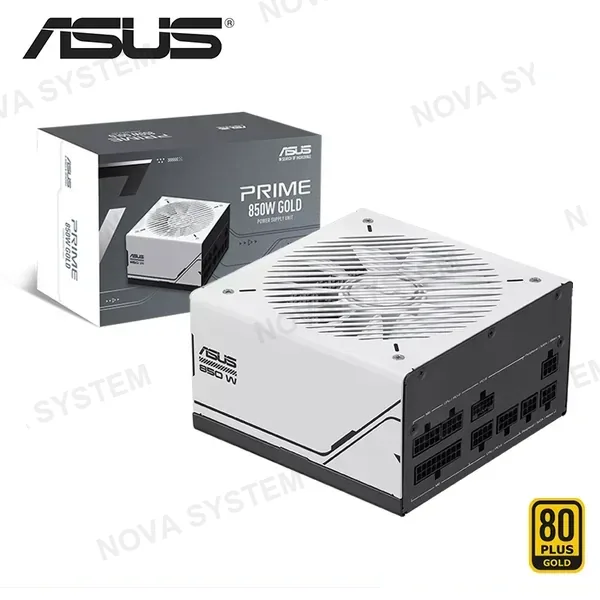 ASUS FUENTE DE PODER ASUS PRIME 850W ( AP-850G ) 80 PLUS GOLD | FULL MODULAR | BLANCA