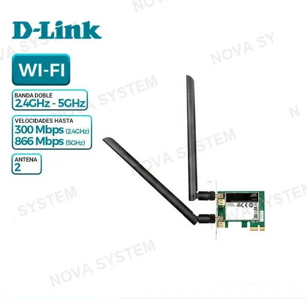 D-Link ADAPTADOR DE RED D-LINK AC1200 ( DWA-582 ) 2 ANTENAS | 1200 MBPS