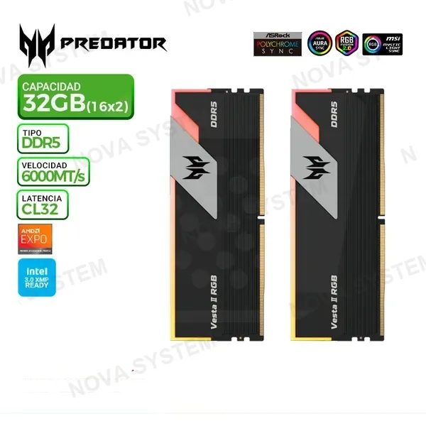 WESTERN DIGITAL MEMORIA RAM GSKILL RIPJAWS M5 (16X2) 32GB 6000 MHZ ( F5-6000J3648D16GX2-RM5RW ) DDR5 | WHITE LED RGB