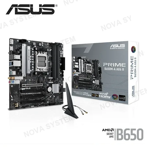 ASUS MOTHERBOARD ASUS PRIME B650M-A AX6 II ( 90MB1J90-M0EAY0 ) DDR5 | WIFI 6 | AM5