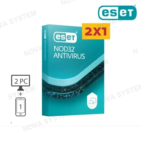 ESET ANTIVIRUS ESET NOD 32 ( S11010227 ) 2X1 | 12 MESES | LICENCIA MOBILE