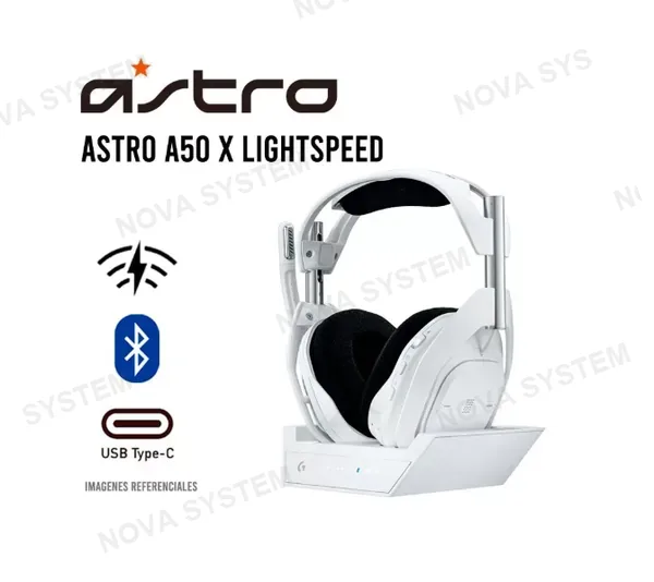 Astro AURICULAR ASTRO A50 LIGHTSPEED ( 939-002217 ) NEGRO | BT - PS5 - PC - XBOX | BASE INCLUIDA