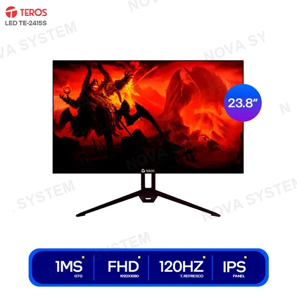 Teros MONITOR TEROS 23.8 " FLAT ( TE-2415S ) FHD - IPS | 120 HZ - 1MS | HDMI / DP