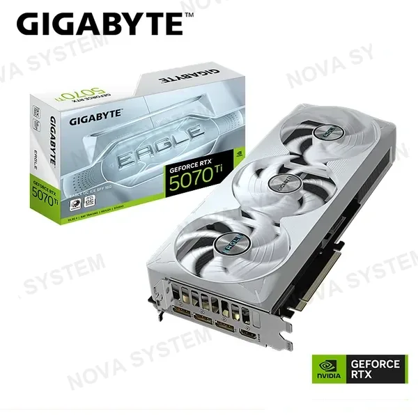 Gigabyte TARJETA DE VIDEO GIGABYTE RTX 5070 TI EAGLE OC ICE SFF ( GV-N507TEAGLEOC ICE-16GD ) 16GB - GDDR7 | X3 FAN | X3 DP - 1 HDMI | 256 BIT