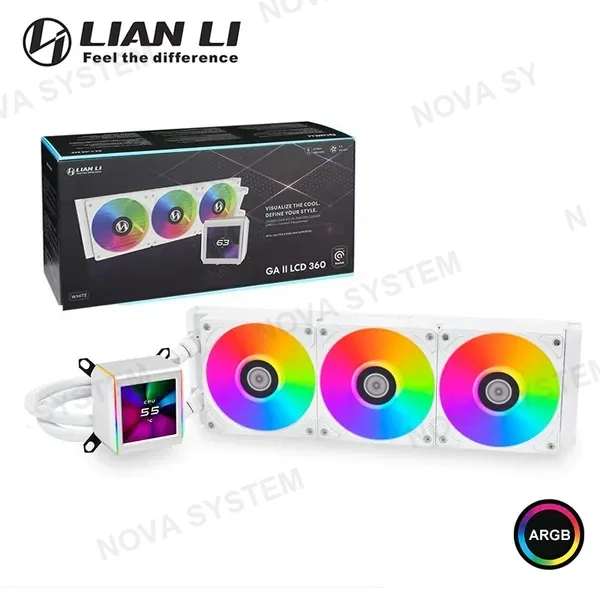 Intel REFRIGERACION LIQUIDA LIAN LI GALAHAD 240 ( GALAHAD-240BK ) NEGRO | X2 FAN | INTEL - AMD | LED ARGB