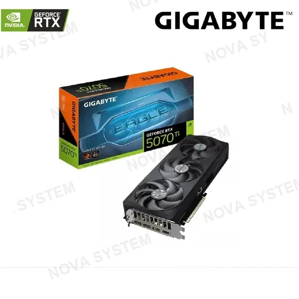 Gigabyte TARJETA DE VIDEO GIGABYTE RTX 5070 TI EAGLE ( GV-N507TEAGLE OC 16GD ) 16GB | GDDR7 | X3 FAN