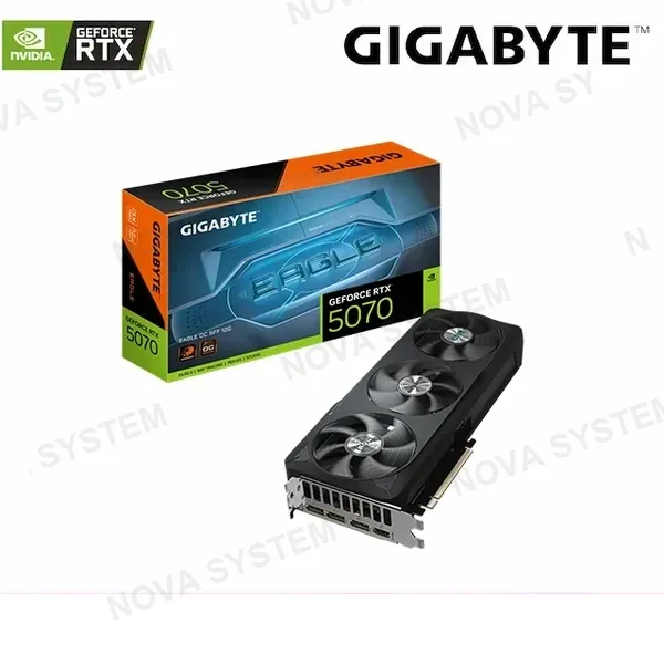 Gigabyte TARJETA DE VIDEO GIGABYTE RTX 5070 EAGLE ( GV-N507EAGLE OC 12GD ) 12GB | GDDR7 | X3 FAN