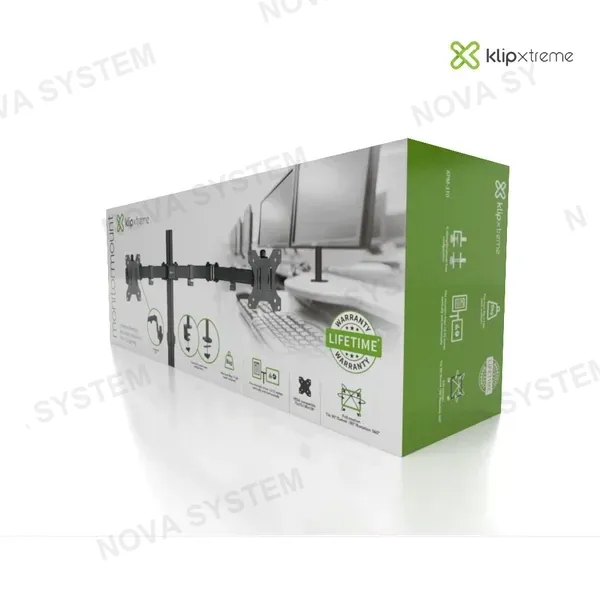 LG RACK PARA MONITOR KLIP XTREME ( KPM-310 ) 13 A 32 PULGADAS | 2 MONITORES
