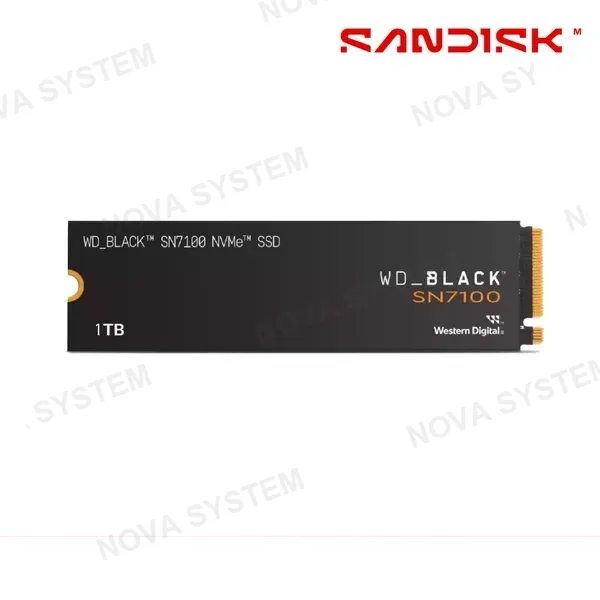Western Digital SSD WESTERN DIGITAL SN7100 1TB NVME BLACK ( WDS100T4X0E ) M.2 PCIE | HASTA 7250MB/S DE LECTURA