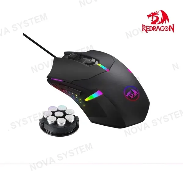 Redragon MOUSE GAMER REDRAGON CENTROPHORUS 2 ( M601-RGB ) USB | 7200 DPI | RGB CHROMA | NEGRO