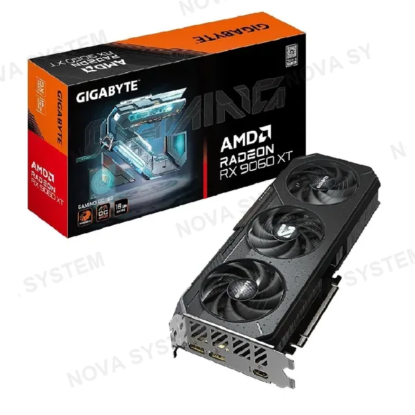 Gigabyte TARJETA DE VIDEO GIGABYTE RX 9060 XT GAMING OC ( GV-R9060XTGAMING OC-16GD ) 16GB GDDR6 | 128 BIT | X3 FANES | X2 DP - 1 HDMI