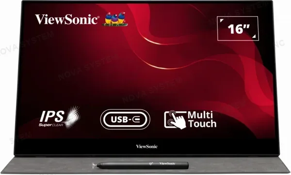 Viewsonic MONITOR PORTATIL VIEWSONIC 16" ( TD1655 ) IPS TOUCH 10 | FHD - 60HZ