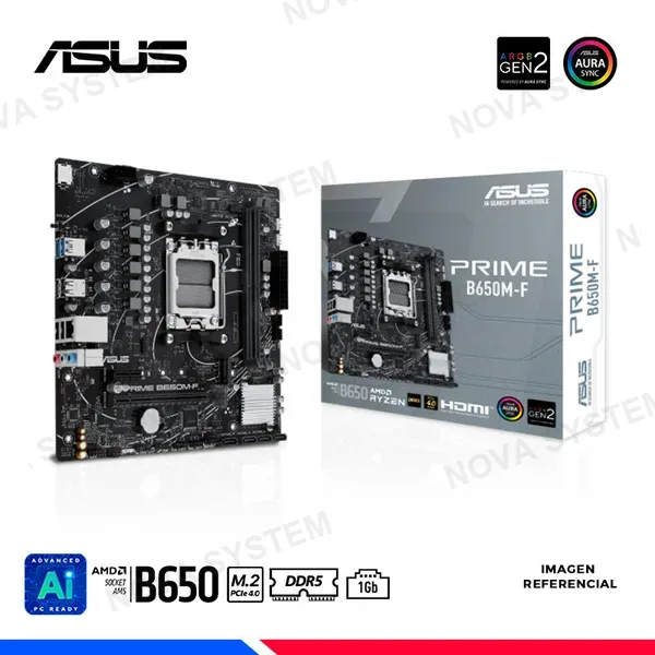 ASUS MOTHERBOARD ASUS B650M-F PRIME ( PRIME-B650M-F ) DDR5 | AM5
