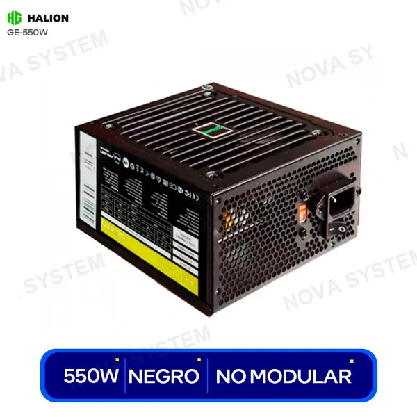 Halion CASE HALION GAMER RAGNAROK ( 321 ) C/FUENTE 550W | X4 FAN RGB | NEGRO