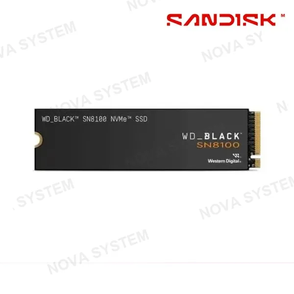 Western Digital SSD M.2 WESTERN DIGITAL SN8100 1TB BLACK ( WDS100T1X0M-00CMT0 ) NVME | 14900MB/S LECTURA - 11000 ESCRITURA