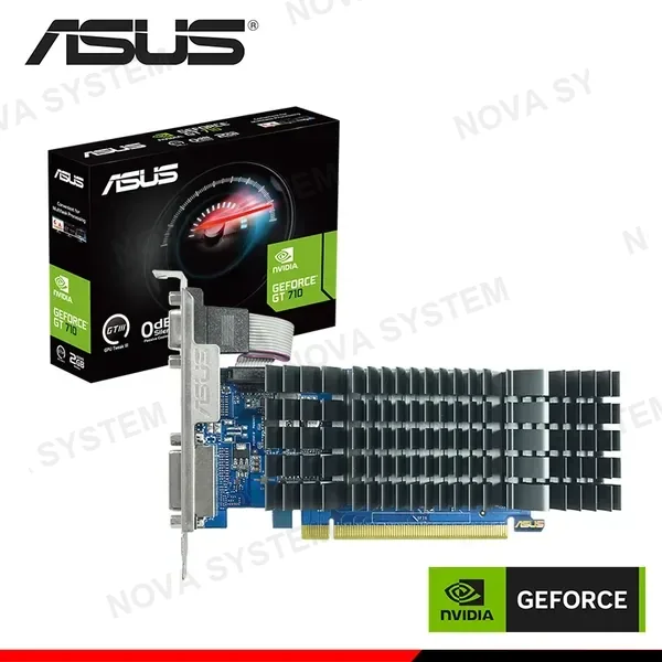 ASUS TARJETA DE VIDEO ASUS GT 710 EVO ( 90YV0ALA-M0AA00 ) 2GB - GDDR5 | LOW PROFILE | 64 BIT