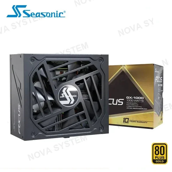Seasonic FUENTE DE PODER SEASONIC FOCUS GX-1000W ( SRP-FGX102-A5A32SF ) 1000W | CYBENETICS GOLD | 80 PLUS GOLD | FULL MODULAR | PCIE 5.1 - ATX 3.1