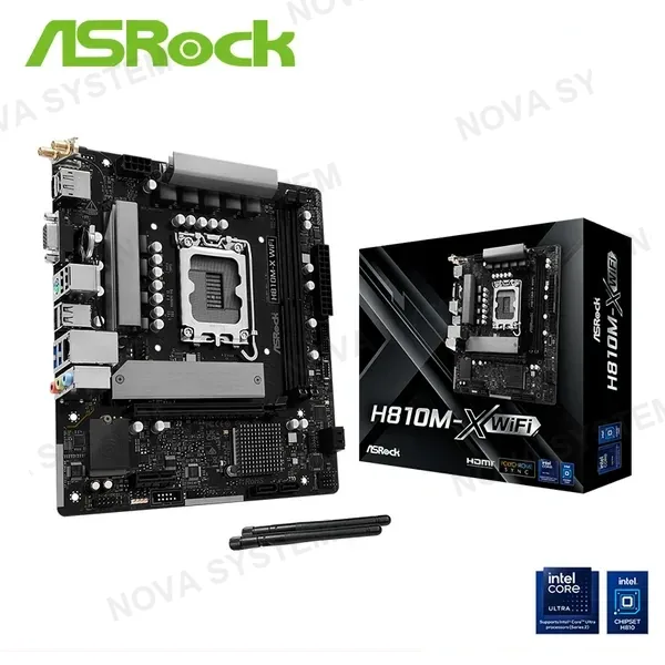Asrock MOTHERBOARD ASROCK H810M X WIFI ( MBARH810M-XWIFI ) DDR5 | LGA 1851