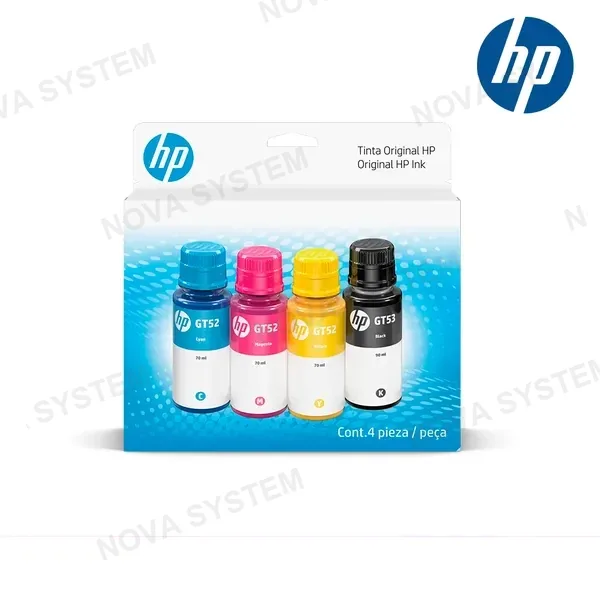 HP KIT DE TINTAS HP GT53/GT52 ( STHP9F3N4AL ) PACK DE 4 BOTELLAS | NEGRO - MAGENTA - CIAN - AMARILLO