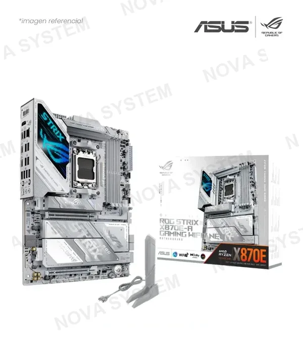 ASUS PLACA ASUS ROG STRIX X870E-A GAMING WIFI7 NEO AMD X870E AM5 DDR5 HDMI DP M.2 SATA 6GB BLUETOOTH ROG SUPREMEFX 7.1 ATX