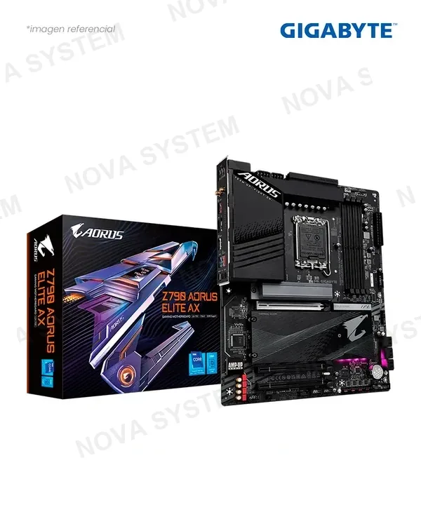 Gigabyte PLACA GIGABYTE Z790 AORUS ELITE AX INTEL Z790 CHIPSET LGA1700 DDR5 HDMI DP WI-FI 6E BLUETOOTH M.2 USB TYPE-C ATX