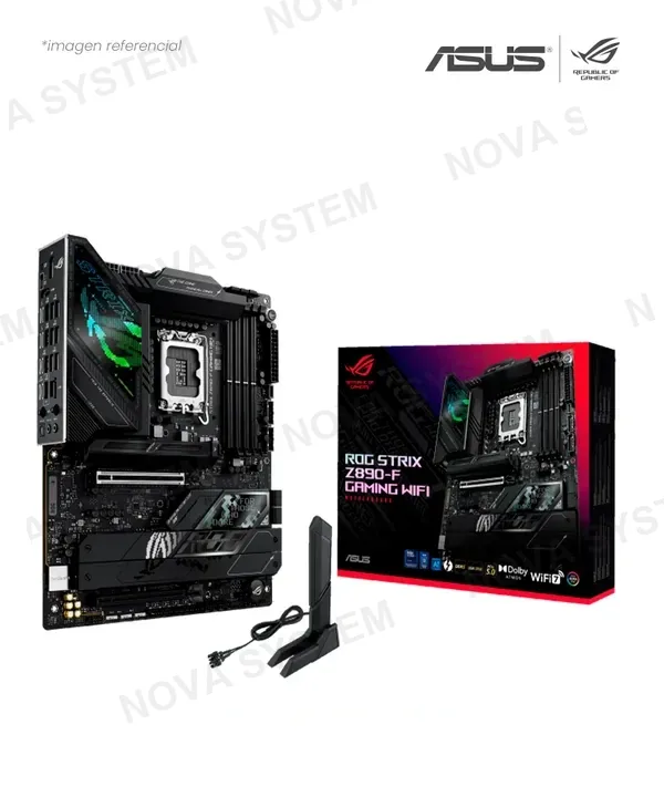 ASUS PLACA ASUS ROG STRIX Z890-F GAMING WIFI INTEL Z890 LGA 1851 DDR5 HDMI DP M.2 SATA 6GB BLUETOOTH V5.4 USB 10GB ATX