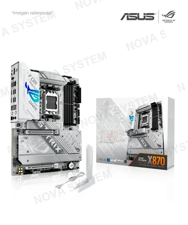 ASUS PLACA ASUS ROG STRIX X870-A GAMING WIFI AMD X870 AM5 DDR5 HDMI DP M.2 SATA III BLUETOOTH V5.4 ATX