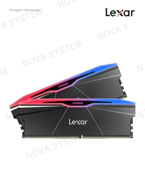 Lexar MEMORIA 32GB (16*2) DDR5 BUS 6000MHZ LEXAR ARES 2ND GEN RGB CL30 LD5U16G60C30BR-RGD