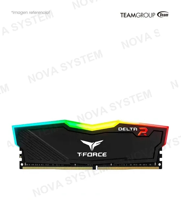 Teamgroup MEMORIA 8GB DDR4 BUS 3200MHZ TEAMGROUP T-FORCE DELTA RGB CL16 1.35V TF3D416G3200HC16FDC01