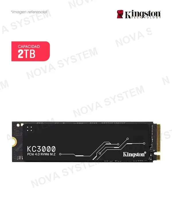 Kingston DISCO SOLIDO SSD 2TB KINGSTON KC3000 M.2 2280 PCIE GEN 4.0 NVME SKC3000D/2048G
