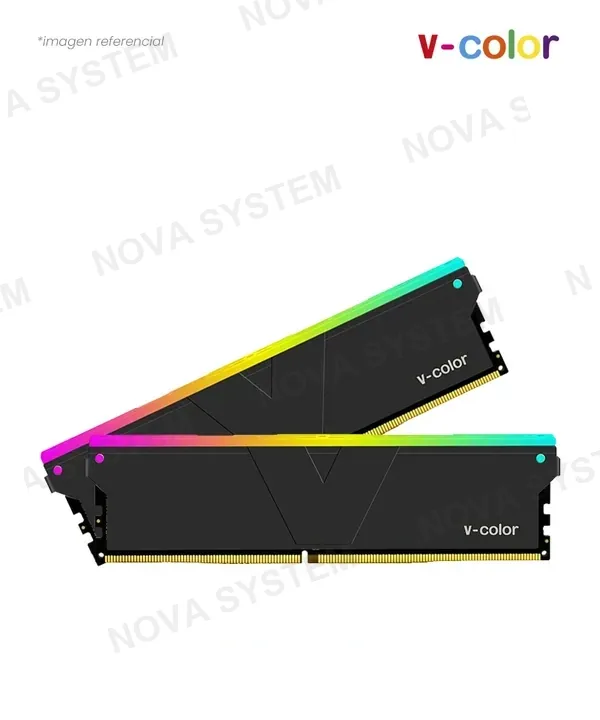 V-Color MEMORIA 16GB DDR4 BUS 3200MHZ V-COLOR SKYWALKER PLUS RGB BLACK CL16 1.35V TL416G32S816CSPKWK-1