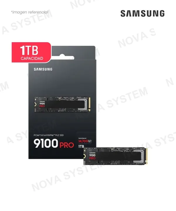 Samsung DISCO SOLIDO SSD 1TB SAMSUNG 9100 PRO M.2 2280 V NAND TLC PCI-EX 5.0 X4 NVME 2.0 MZ-VAP1T0B/AM