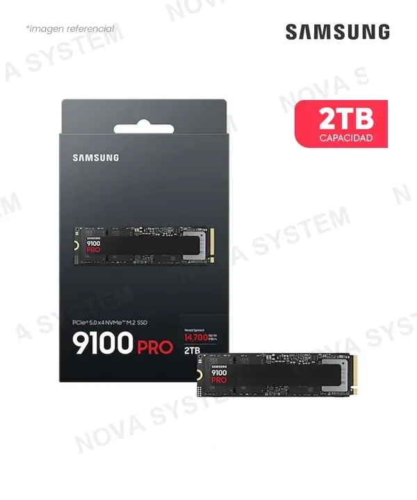Samsung DISCO SOLIDO SSD 2TB SAMSUNG 9100 PRO M.2 2280 V NAND TLC PCI-EX 5.0 X4 NVME 2.0 MZ-VAP2T0B/AM