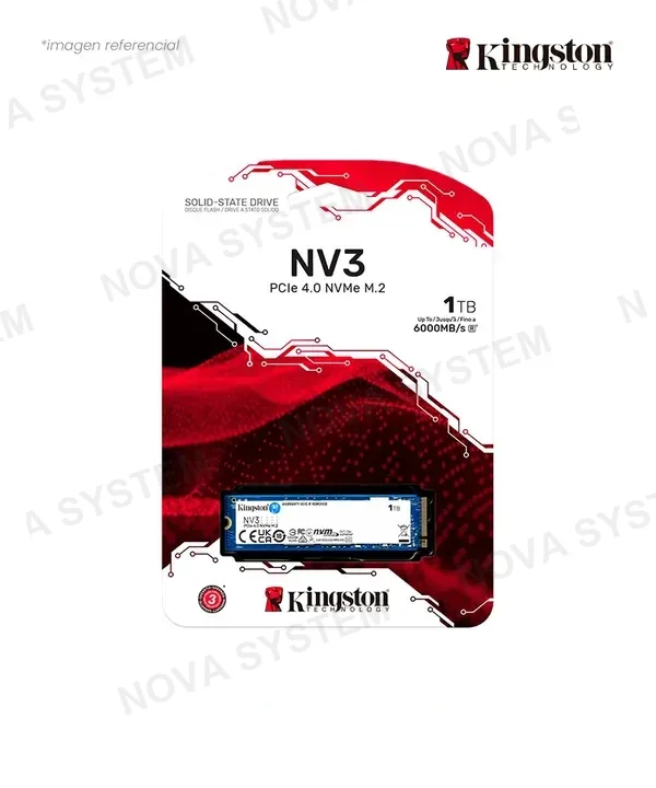 Kingston DISCO SOLIDO SSD 1TB KINGSTON SNV3S/1000G NV3 NVME M.2 2280 PCIE GEN 4.0X 4