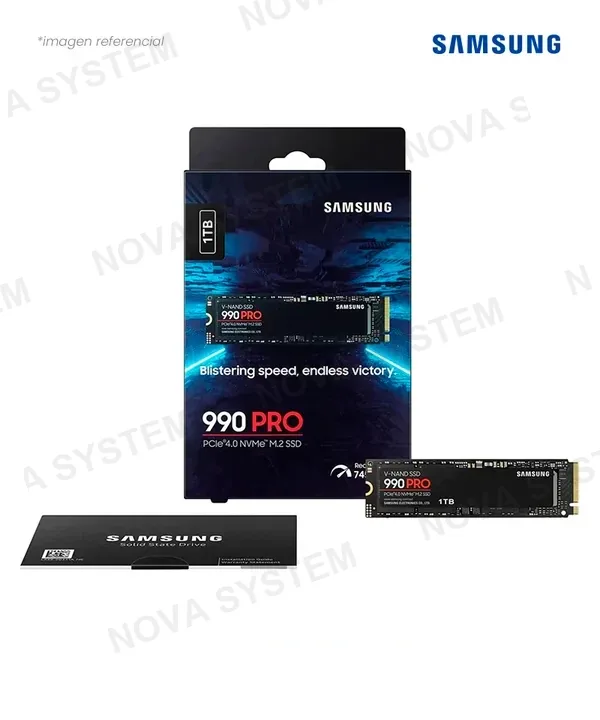 Samsung DISCO SOLIDO SSD 1TB SAMSUNG 990 PRO BLACK M.2 2280 PCIE GEN 4 X4 NVME MZ-V9P1T0B/AM 887276657004