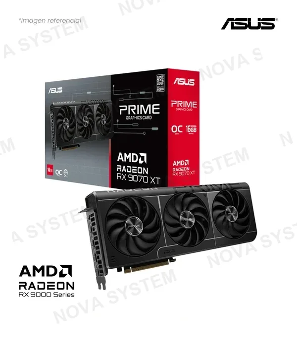 ASUS VIDEO ASUS PRIME RADEON RX 9070 XT OC EDITION 16GB GDDR6 HDMI DP 256-BIT PRIME-RX9070XT-O16G