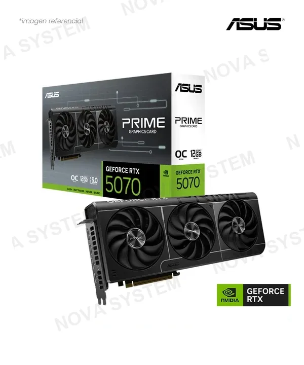 ASUS VIDEO ASUS PRIME GEFORCE RTX 5070 12GB GDDR7 OC EDITION CUDA 6144 192-BIT HDMI DP PRIME-RTX5070-O12G