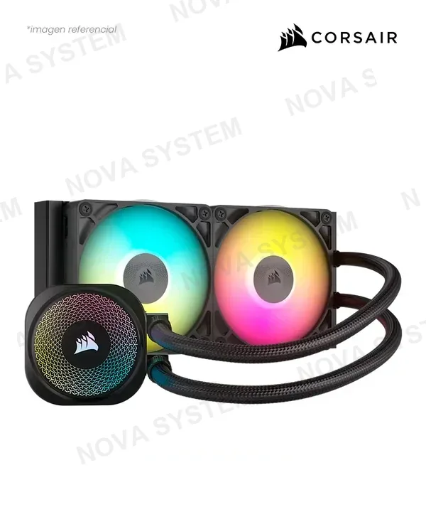 Corsair COOLER DE CPU CORSAIR ICUE LINK TITAN 240 RX RGB AIO BLACK INTEL AMD ALUMINUM CW-9061016-WW