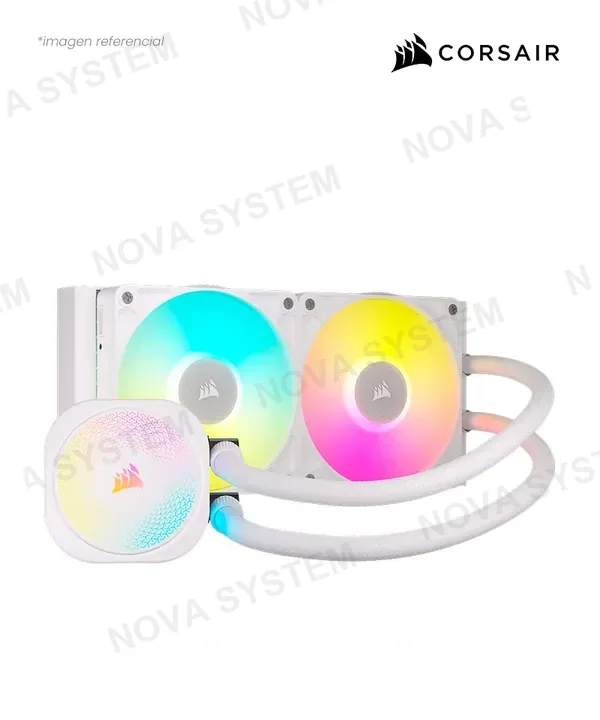 Corsair COOLER DE CPU CORSAIR ICUE LINK TITAN 240 RX RGB AIO WHITE INTEL AMD ALUMINUM CW-9061020-WW