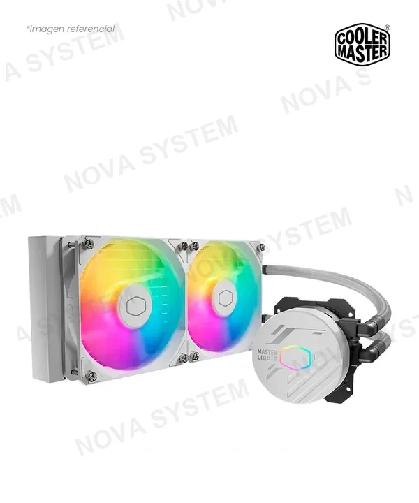 Cooler Master COOLER DE CPU COOLER MASTER MASTERLIQUID 240L CORE WHITE ARGB INTEL AMD 2*1200MM ALUMINIO MLW-D24M-A18PZ-RW