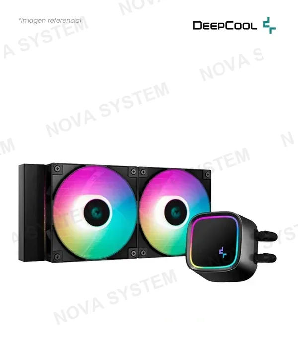 Deepcool COOLER DE CPU DEEPCOOL LE520 ARGB 240MM 2*120MM INTEL AMD ALUMINUM R-LE520-BKAMMN-G-1 6933412726708