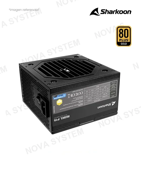 Sharkoon FUENTE 850W SHARKOON REBEL P15 BLACK 80 PLUS GOLD 4044951045037