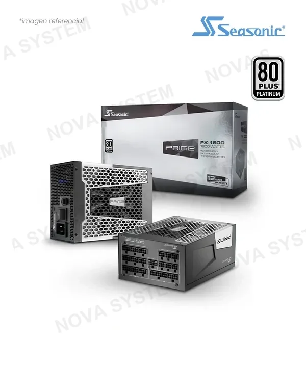 Seasonic FUENTE 1600W SEASONIC PRIME PX ATX 3.1 80 PLUS PLATINUM PCIE GEN 5 FULL MODULAR SSR-1600PD2