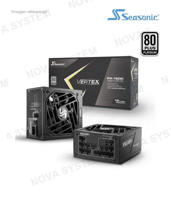 Seasonic FUENTE 1200W SEASONIC VERTEX PX ATX 3.1 80 PLUS PLATINUM PCIE GEN 5.1 FULL MODULAR 12122PXAFS